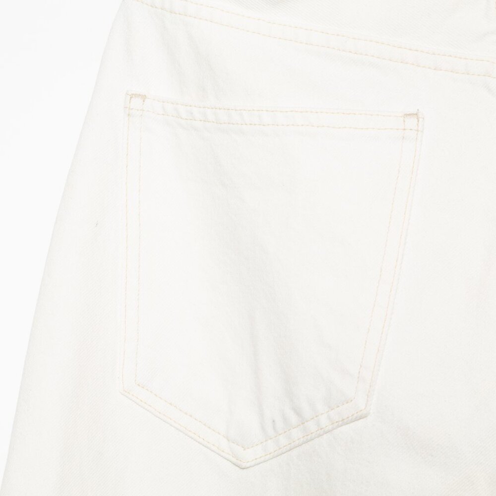 Agolde Criss Cross Upsized Organic Cotton Jean in Paste Off White Ivory - XS 24 - Picture 13 of 16